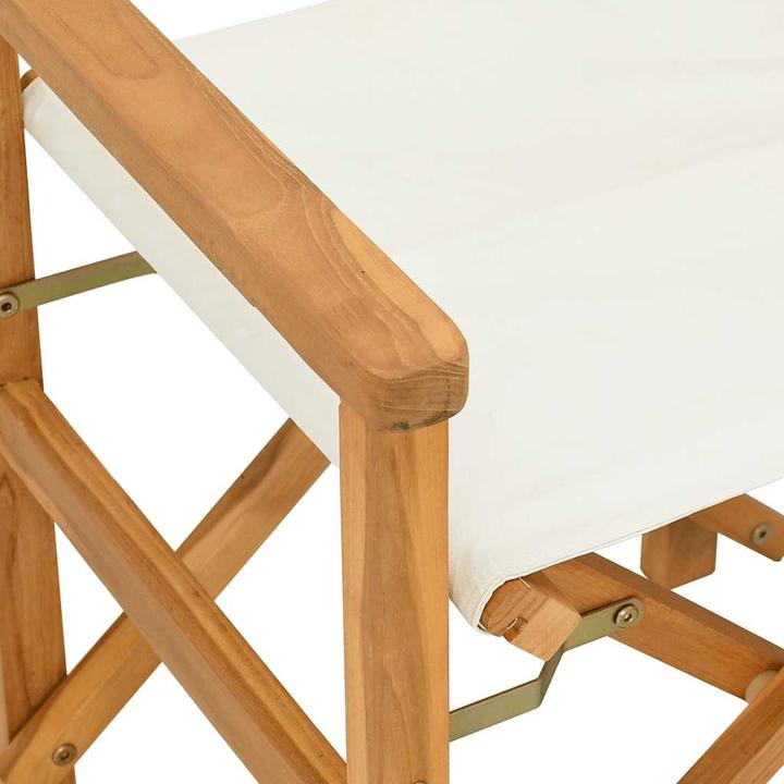 Produktbild VidaXL Regiestühle 2 Stk. Klappbar Creme Teak