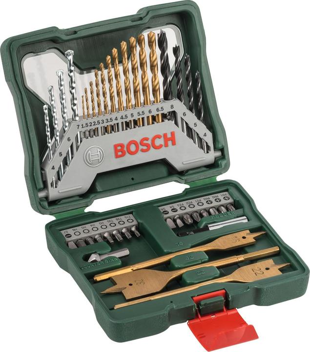 Bosch Zubehör X-Line TiN-beschichtetes Set, 40-tlg. (1.5 mm, 2 mm, 2.5 mm, 3 mm, 3.5 mm, 4 mm, 10.5 mm, 11 mm, 16 mm, 22 mm, 32 mm, 7.5 mm, 8 mm, 8.5 mm, 9 mm, 9.5 mm, 10 mm, 4.5 mm, 5 mm, 5.5 mm, 6 mm, 6.5 mm, 7 mm)