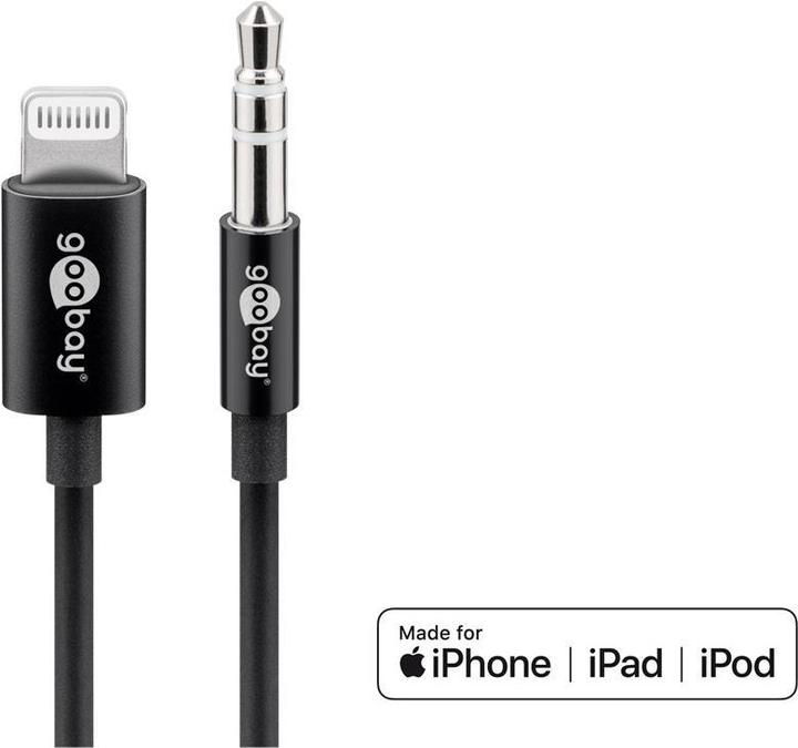 Actual product image Goobay 3.5mm jack - Lightning (1 m, Lightning, 3.5mm jack (AUX))