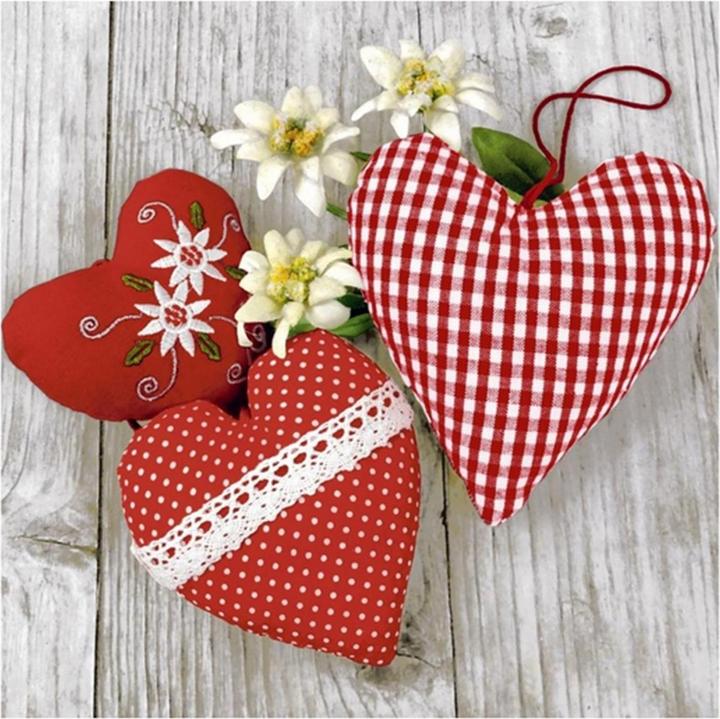 Actual product image Paper + Design Paper napkins Bavarian Heart 33 cm x 33 cm, 20 pieces (20 x, 33 cm x 33 cm)