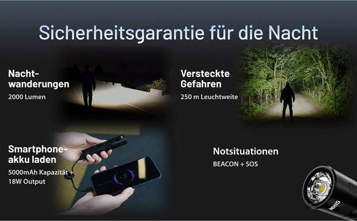 Produktbild Nitecore MH15 (11.70 cm, 2000 lm)