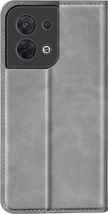 Produktbild Cover-Discount OPPO Reno8 - Stand Flip Case Hülle grau (Oppo Reno 8)