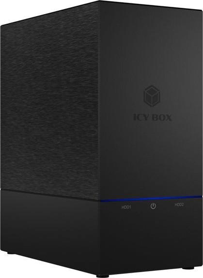 Produktbild Icy Box IB-RD3621-C31 Externes 2-Bay-RAID-Gehäuse für 2x 2,5-Zoll- oder 3,5-Zoll-SATA-Laufwerke (2.5", 3.5")
