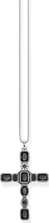 Image du produit Thomas Sabo Pendentif croix pierres noires (Argent 925)