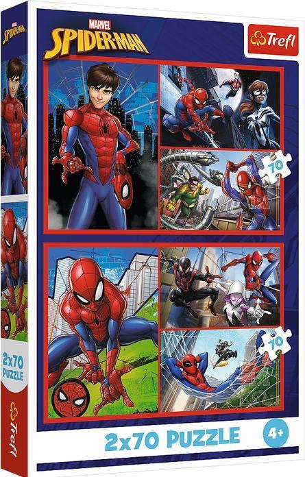 Actual product image Trefl Puzzle 2 x 70 – Marvel Spiderman (70 pieces)