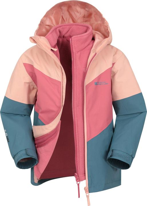 Actual product image Mountain Warehouse Childrens/Kids Lightning II 3 in 1 Waterproof Jacket (140)