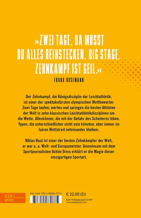Produktbild Die Magie des Zehnkampfs. Der deutsche Weltmeister über die Königsdisziplin der Leich (Deutsch, Achim Dreis, Niklas Kaul, 2024)
