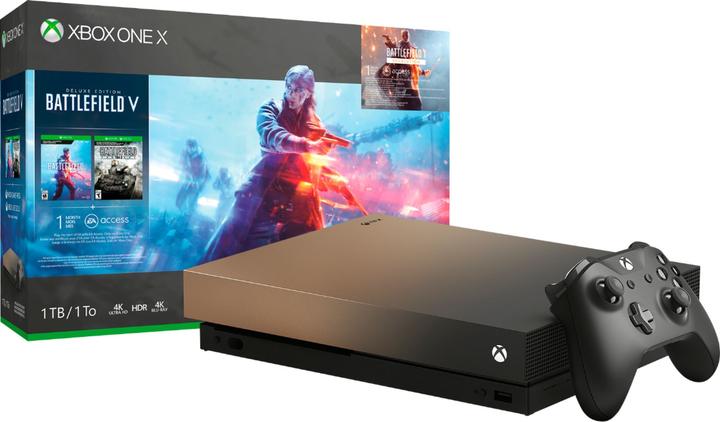 Produktbild Microsoft Xbox One X + Battlefield V Bundle
