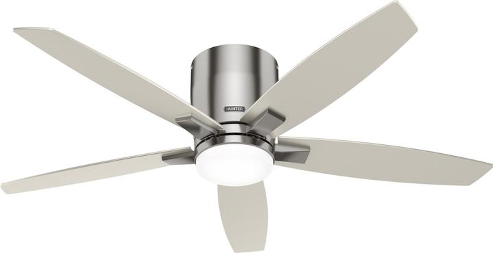 Actual product image Hunter Fans Deckenventilator Valencia Nickel mit LED & Fernbedienung (42 dB)