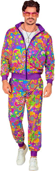 Actual product image Widmann 60s - Hippie Flower Power tracksuit (XXL)