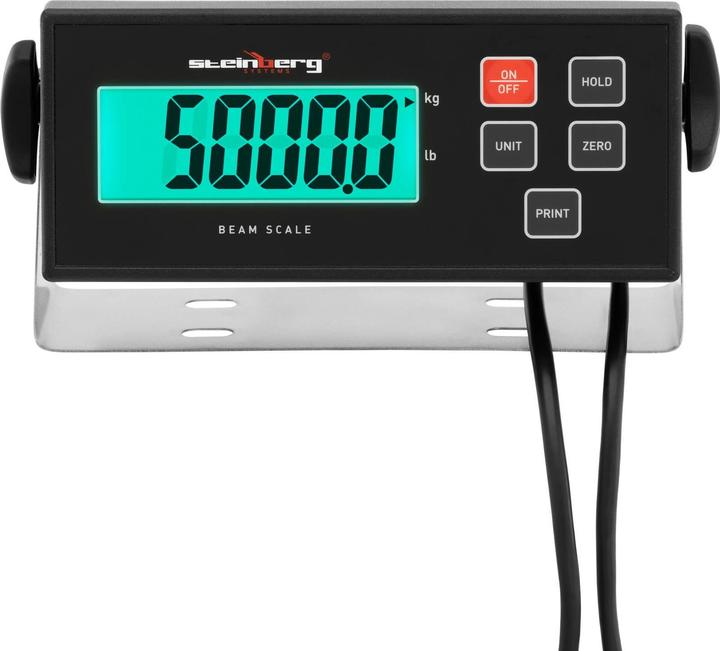 Produktbild Steinberg Wiegebalken Industriewaage Palettenwaage Bodenwaage digital 5000 kg / 1 kg