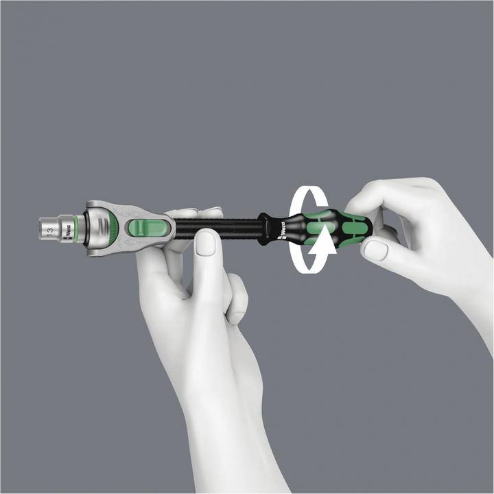 Actual product image Wera 8100 SA/SC 2 Zyklop Speed Ratchet Set (15 mm, 7 mm, 6 mm, 8 mm, 4 mm, 5 mm, 23 mm, 18 mm, 22 mm, 13 mm, 12 mm, 10 mm, 14 mm, 16 mm, 24 mm, 21 mm, 19 mm, 20 mm, 11 mm, 9 mm, 17 mm)