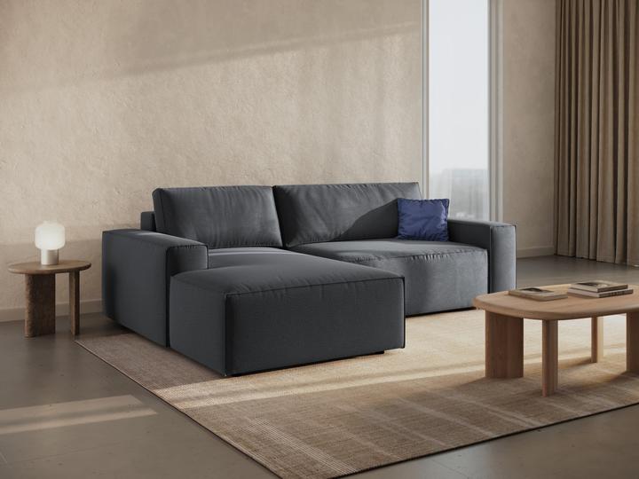 Actual product image Micadoni Left Corner Sofa With Bed Function And Box, "Jodie", 3 Seats, 246x151x86 Made in Europe (Corner sofa)