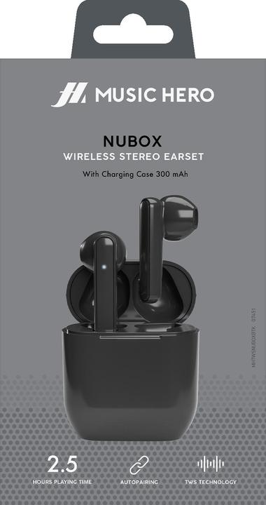 Actual product image SBS Nubox - True Wireless Stereo semi in-ear headphones (2.50 h, Wireless)