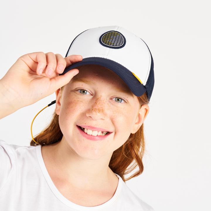 Actual product image Tribord Sailing cap kids Sailing 500 light beige/blue (52, 53, 54, 55)