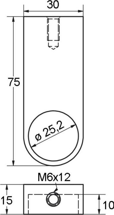 Image du produit OK-Line Supports p.tubes d'armoire25mm en acier