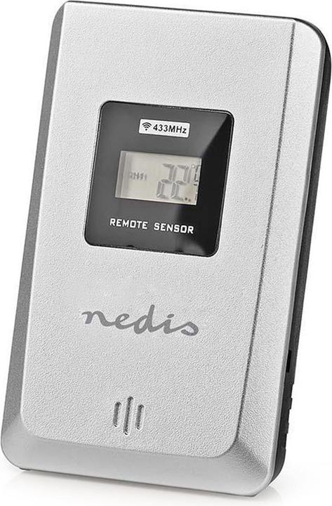 Actual product image Nedis Weather Station - Alarm - Hygrometer - Outdoor Sensor - Black/Silver