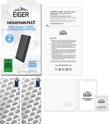 Actual product image Eiger Mountain H.I.T (2 Piece, Apple iPhone 15 Pro, Apple iPhone 15)