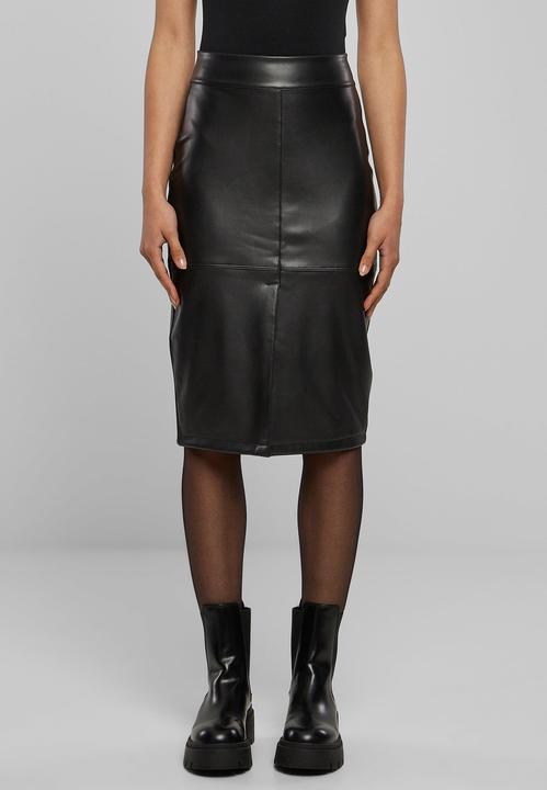 Actual product image Urban Classics Ladies Synthetic Leather Pencil Skirt (M)