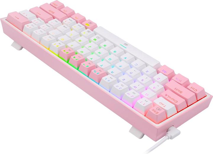 Actual product image Redragon Klawiatura K617 Fizz (K617-RGB pink) (US, Cable)