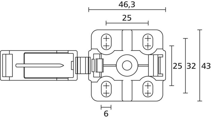 Actual product image HellermannTyton Hose holder Screwable IWS corrugated pipe holder for corrugated pipes, NW 29 (Duct, 4.63 cm)
