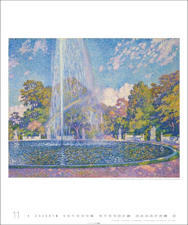 Produktbild Die schönsten Gärten des Impressionismus Edition Kalender 2026 (46 x 55 cm, Deutsch)