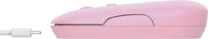 Image du produit Trust Mouse Puck Rechargeable Rose (Sans fil)
