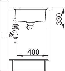 Produktbild Blanco AXIS III 5 S-IF (Aufsatzspülbecken, 51 cm, 91.50 cm)
