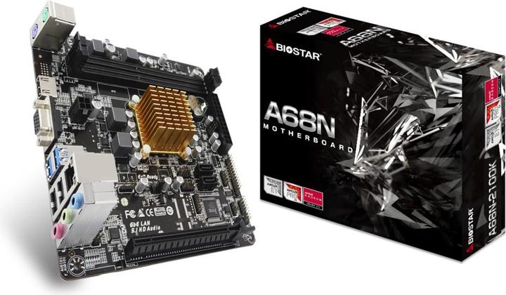 Produktbild Biostar A68N-2100K (AMD SoC, Mini-ITX)