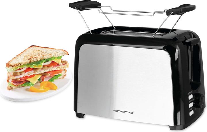 Immagine prodotto Emerio Tostapane 2 fette, acciaio inox, termostato, attacco