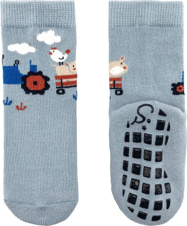 Produktbild Sterntaler Antirutsch-Socken Traktor 2er Set Blau Gr. 18 (2er Pack, 18)