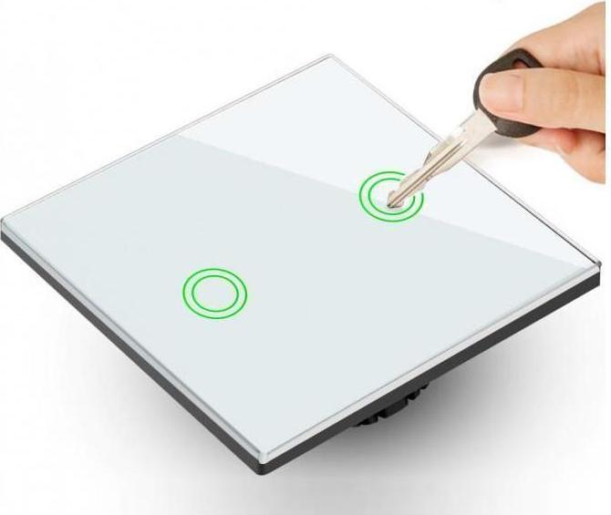 Produktbild Maclean Touch-Umschalter, Lichtschalter, Kreuzschalter, Wandschalter, Treppenschalter mit Farbwechsel, LED-H