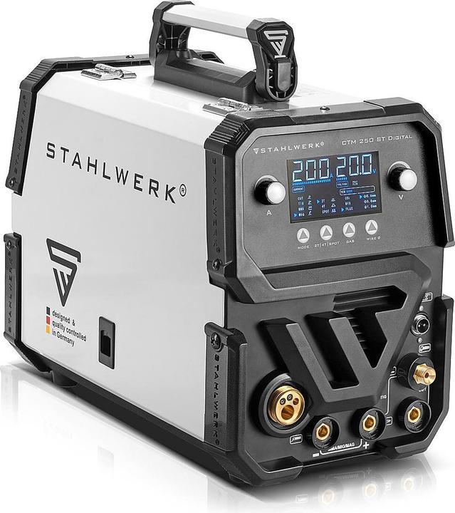 Produktbild Stahlwerk Kombi-Schweissgerät CTM-250 ST Digital 5-in-1 200 A Vollausstattung