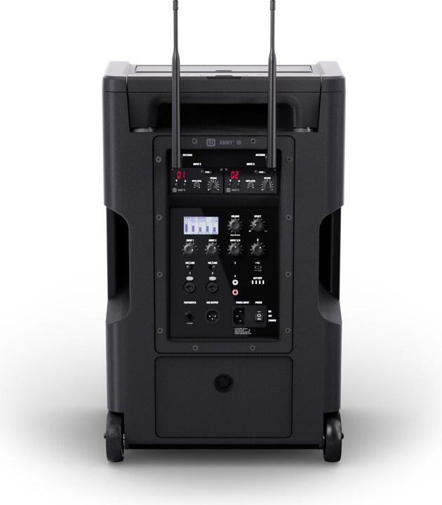 Produktbild LD Systems ANNY® 10 BPH 2 B8 - 10" Mobiler Bluetooth® PA-Lautsprecher mit Akku, Mixer und 2x Headset-Mikrofon (