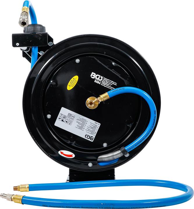 Actual product image BGS Retractable Air Hose Reel Automatic 15 m