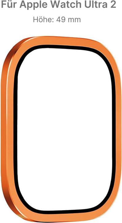 Immagine prodotto Hermex Apple Watch Ultra 2 49mm vetro protettivo dello schermo con cornice in acciaio inossidabile