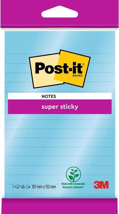 Productafbeelding Post-it Super Sticky (102 x 152 mm)