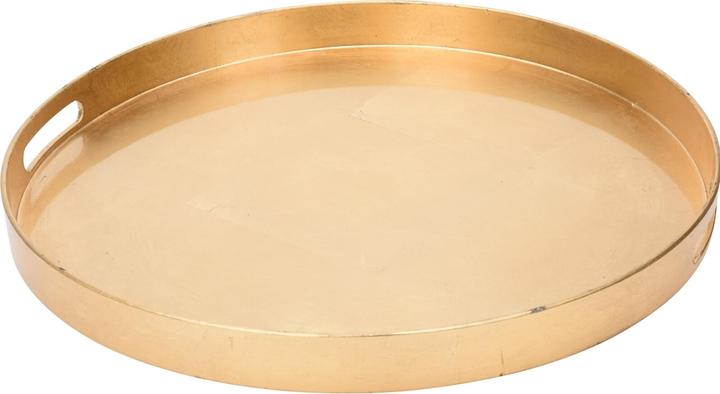 Produktbild HTI-Living Tablett gold rund