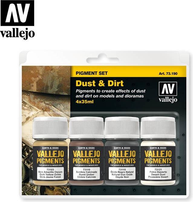Produktbild Vallejo Pigmente (Schwarz, Braun, Bronze, 350 ml)