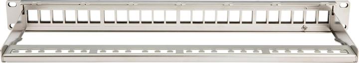 Image du produit Dätwyler Panneau de brassage KS 24x pour 24x RJ45 Keystone 19 rack gris