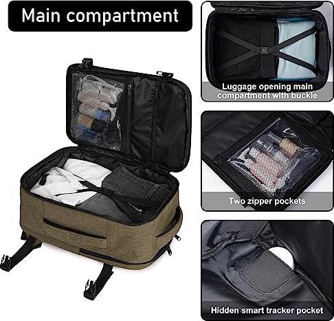 Produktbild Only-Bags.Store Rucksack 40 x 20 x 25 cm für Ryanair Flugzeug Reise Rucksack Handgepäck Laptop Tagesrucksäcke PET