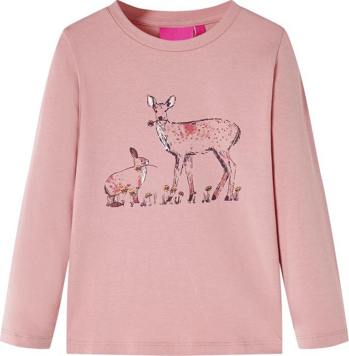 Produktbild VidaXL Kinder-Langarmshirt Rosa 104,Material: 95 % Baumwolle. 5 (104)