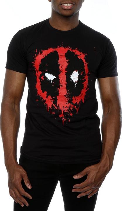 Deadpool Splat Face TShirt aus Baumwolle (L)