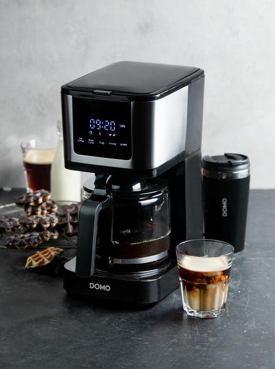 Actual product image Domo CAFETIÈRE DO733K 1,25L 10 CUPS MUG 400ML COMMANDES TACTILES/ÉCRAN LED FILTRE PERMANENT
