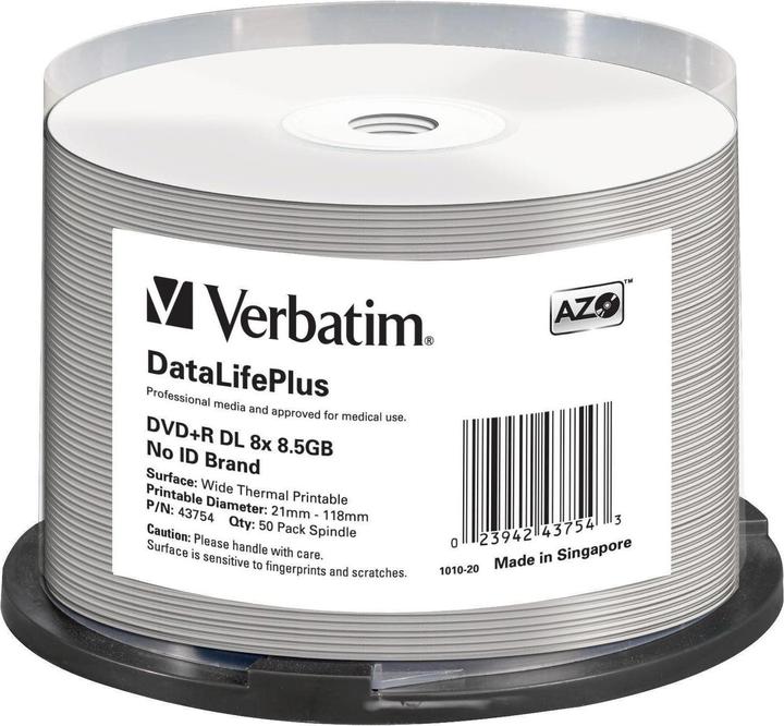 Produktbild Verbatim Dvd+R dl (50 x)