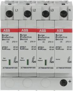 Productafbeelding ABB Overspanningsbeveiliging OVRT23N40-275PQS type 2 voor 230/400V TT-3Ph. + TN-S