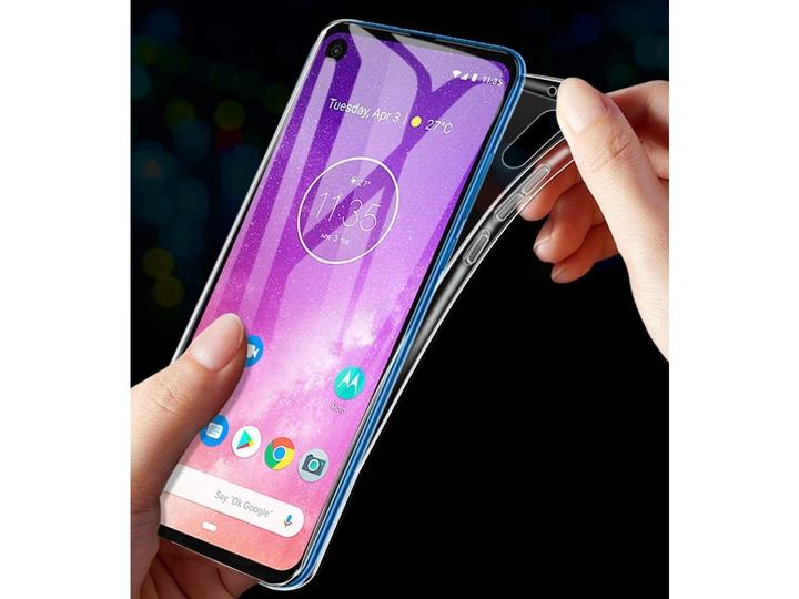Immagine prodotto Screenguard Custodia Motorola One Action flessibile in TPU trasparente (Motorola One Action)