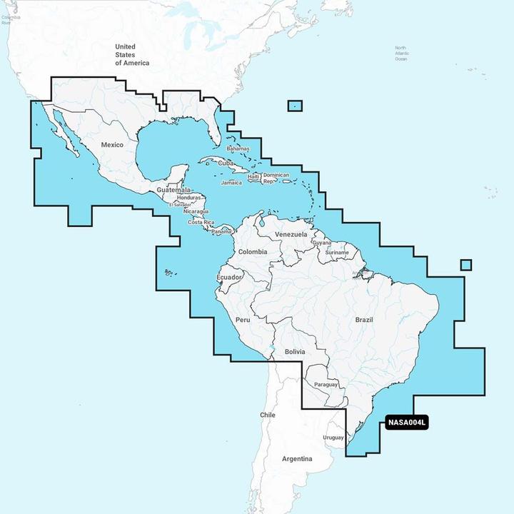 Navionics Navigationssystem mit grosser SD-Karte – Mexiko, Karibik, Brasilien –