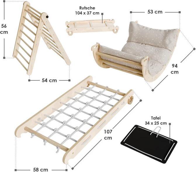 Produktbild Juskys Kletterdreieck Movario Indoor