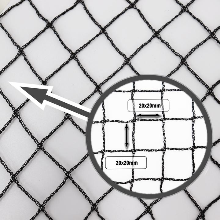 Produktbild Aquagart Teichnetz 16m x 8m schwarz Fischteichnetz Laubnetz Netz Vogelschutznetz robust